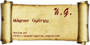 Wágner György névjegykártya
